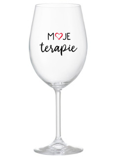MOJE TERAPIE - čirá sklenice na víno 350 ml