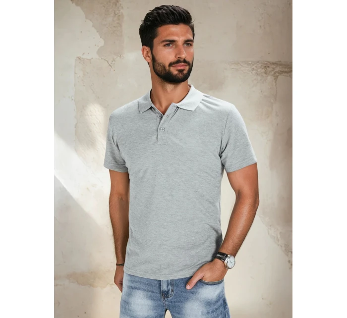 Pánská světle šedá polokošile model 21964633 - Dstreet