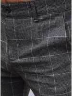 Pánské volnočasové kalhoty tmavě šedé FashionStreet UX4396