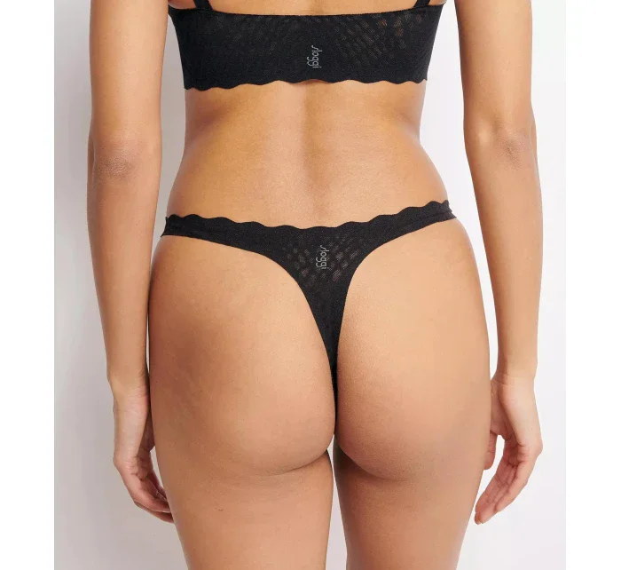 Dámská tanga ZERO Feel Bliss String - BLACK - černé 0004 - SLOGGI Dámská tanga ZERO Feel Bliss String - BLACK - černé 0004 - SLOGGI