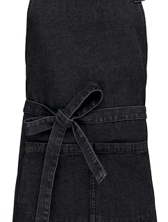 Kariban K 885 Zástěra s laclem 20.K885 black denim