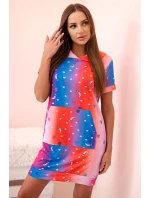 Dámské šaty na ramínkách s ozdobnými model 21223994 béžová - K-Fashion