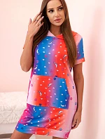 Dámské šaty na ramínkách s ozdobnými sponami béžová