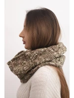 model 21859495 Dámská čepice s kapucí zelená neonová - K-Fashion