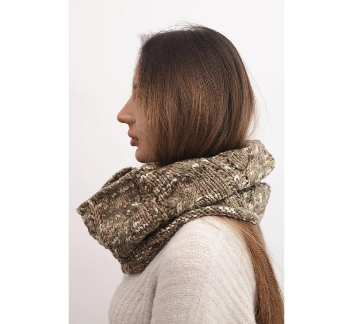 model 21859495 Dámská čepice s kapucí zelená neonová - K-Fashion