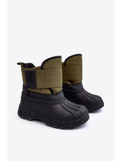 Dětské sněhule s podšívkou zateplené Khaki Big Star model 21637299 - Big Star Shoes Dětské sněhule s podšívkou zateplené Khaki Big Star model 21637299 - Big Star Shoes