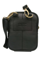 Pánské kabelky [DH] Kožená taška PTN 1113 NDM BLACK