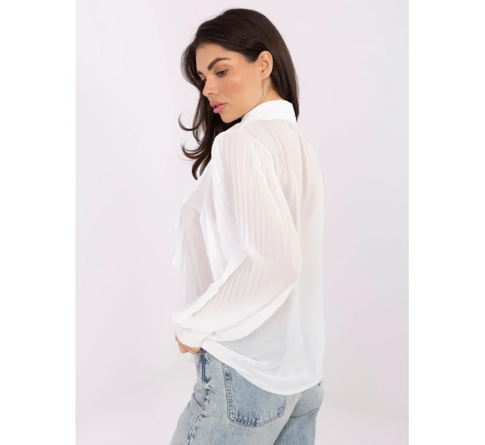 Koszula MI KS model 21766371 biały - FPrice Koszula MI KS model 21766371 biały - FPrice