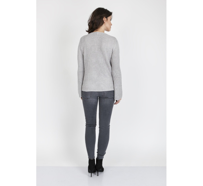 Dámský svetr SWE 117 Sweater Grey model 17570712 - MKMSwetry