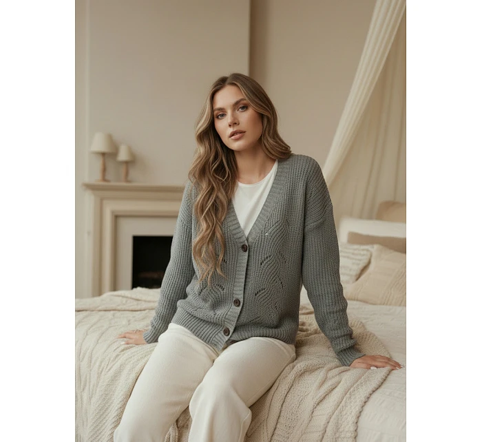 Dámský svetr my2401 Šedá - FashionStreet Dámský svetr my2401 Šedá - FashionStreet