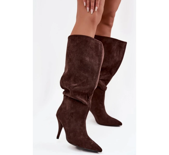 Kozačky na podpatku  model 219853 Step in style