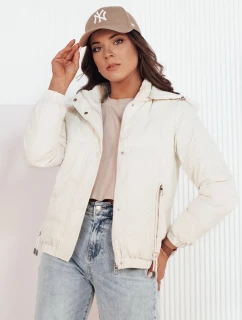 Dámská přechodná prošívaná bunda ZERNI bílá FashionStreet TY4176