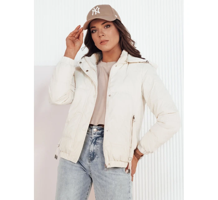 Dámská přechodná prošívaná bunda ZERNI bílá FashionStreet TY4176