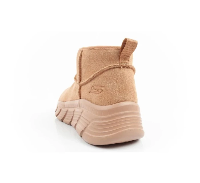 Skechers dámské zimní kotníkové boty zateplené kožené hnědé dámské