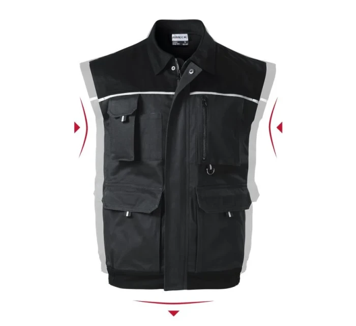 M šedá pánská vesta model 19384226 - Rimeck M šedá pánská vesta model 19384226 - Rimeck