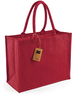 Westford Mill W 407 Jutová nákupní taška "Classic" 50.0407 red/red