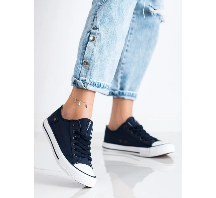 Originální  tenisky modré dámské bez podpatku