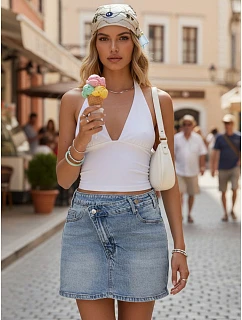 damskie niebieskie model 22144344 - FashionStreet