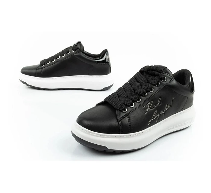 Karl Lagerfeld pánské boty Kapri tenisky přírodní kůže černé