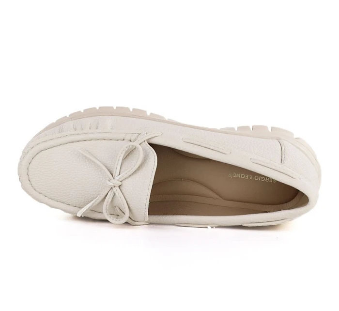 Dámské krémové polobotky Sergio model 22078949 - LEONE