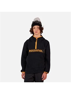 Dětská mikina ROSSIGNOL JR All Track Anorak Fleece, černá