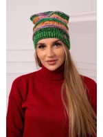 Fleecová čepice Patrycja K254 fialová+zelená neonová Fleecová čepice Patrycja K254 fialová+zelená neonová