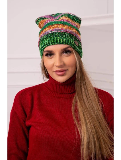 Fleecová čepice Patrycja K254 fialová+zelená neonová Fleecová čepice Patrycja K254 fialová+zelená neonová