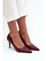 Dámské lodičky z eko kůže bordové Sivana Dámské lodičky z eko kůže bordové Sivana