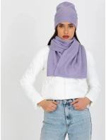 Dámský komplet čepice a šála LK KMPL model 21734234 fialová - FPrice