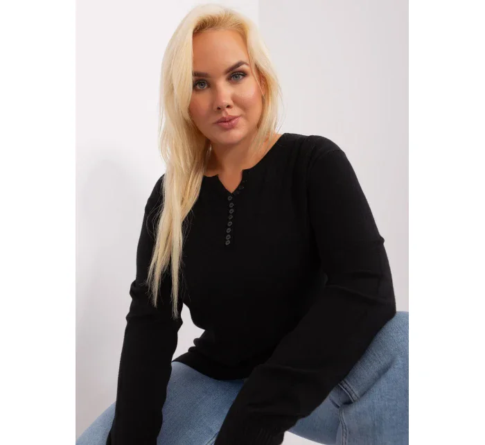 Sweter PM SW PM model 18917682 czarny - FPrice Sweter PM SW PM model 18917682 czarny - FPrice