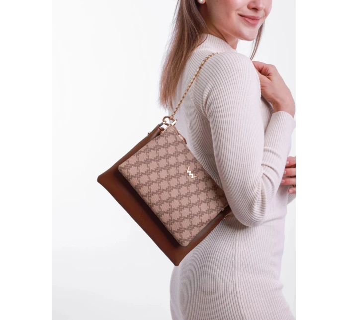 Dámská dvojitá kabelka Vuch Clasie MN Cappuccino