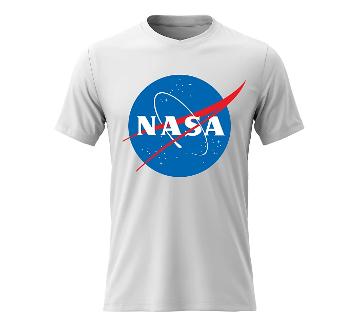 Dámské bavlněné tričko s potiskem - NASA - bílé