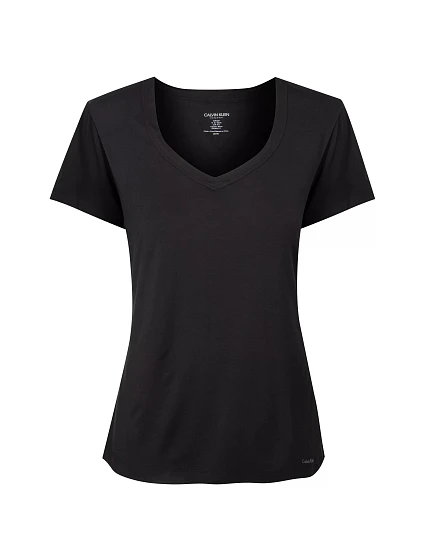 Dámské Tričko s krátkým rukávem QS6486E-001 - Calvin Klein Dámské Tričko s krátkým rukávem QS6486E-001 - Calvin Klein