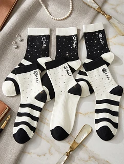 WiK SO&LI QY009-11 Dámské ponožky 060 Zirconia vzor 35-42