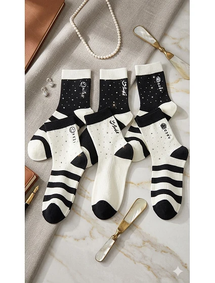 WiK SO&LI QY009-11 Dámské ponožky 060 Zirconia vzor 35-42