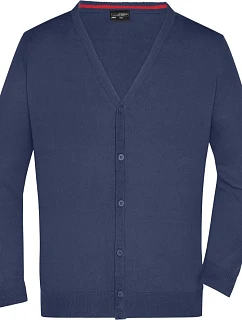 Daiber JN 661 Pánský pletený cardigan s výstřihem do V 02.0661 navy
