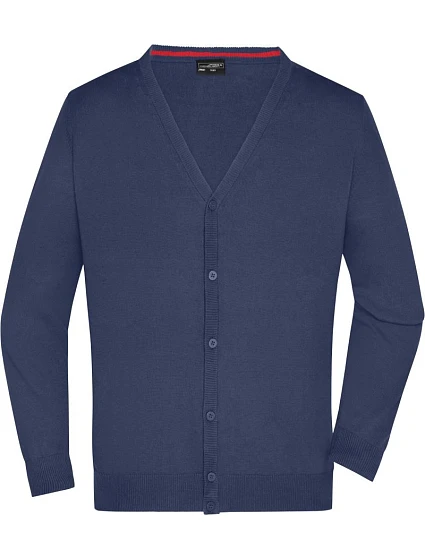 Daiber JN 661 Pánský pletený cardigan s výstřihem do V 02.0661 navy Daiber JN 661 Pánský pletený cardigan s výstřihem do V 02.0661 navy