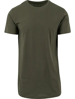 Build your Brand BY 028 Pánské tričko "Shaped Long" 56.0028 olive