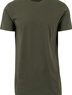 Build your Brand BY 028 Pánské tričko "Shaped Long" 56.0028 olive