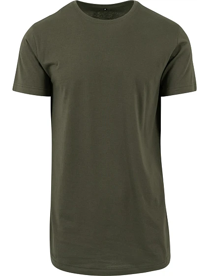 Build your Brand BY 028 Pánské tričko "Shaped Long" 56.0028 olive Build your Brand BY 028 Pánské tričko "Shaped Long" 56.0028 olive
