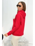 Mikina s nápisem Voyage červený