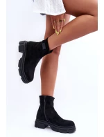 Kožené Klasické Zateplené Boty Černé model 21630931 - Boto Kožené Klasické Zateplené Boty Černé model 21630931 - Boto