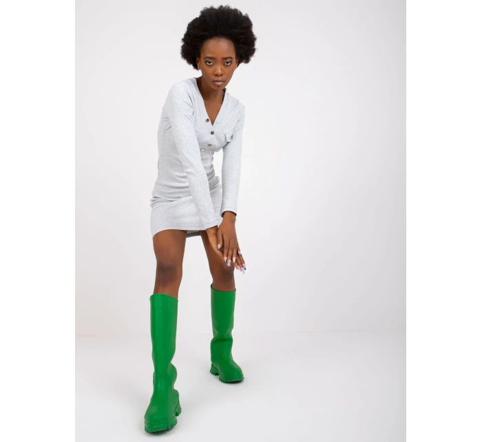 Šaty RV SK 7438.17 světle šedá Šaty RV SK 7438.17 světle šedá