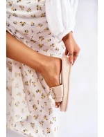 Dámské módní kožené pantofle Béžová Adaline Dámské módní kožené pantofle Béžová Adaline