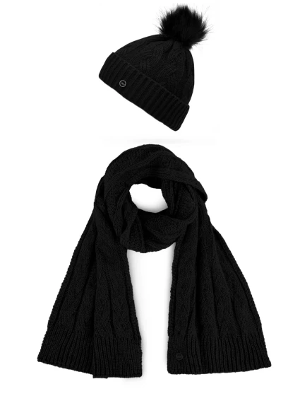 Dámský set šály a čepice Vuch Sheron Set Black