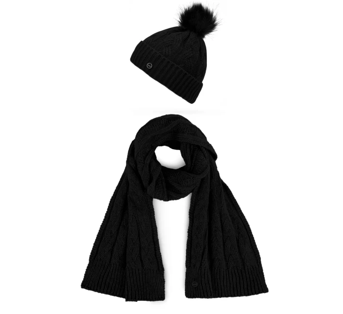 Dámský set šály a čepice Vuch Sheron Set Black