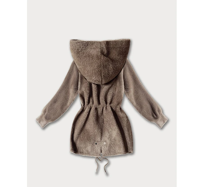 přes oblečení typu alpaka ve velbloudí barvě s kapsami model 21482453 - MHM
