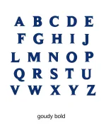 Výšivka monogram jedno písmeno Allegra script