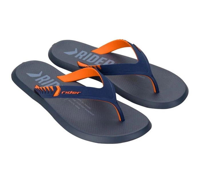 boty pánské sportovní žabky model 22115539 Prime pohodlné žabky navy blue orange - Rider