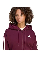 Dámská mikina adidas Essentials 3-Stripes Full-Zip v barvě bordó KX0785 Dámská mikina adidas Essentials 3-Stripes Full-Zip v barvě bordó KX0785